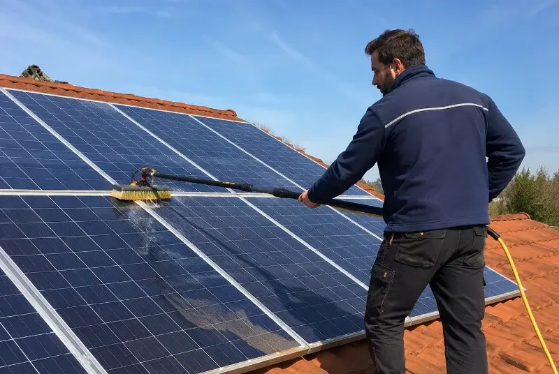Nettoyage et entretien de panneaux solaires à Aigne